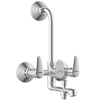 AL-1422 Wall Mixer 3 In 1 With Connecting Legs With Wall Flange