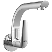 CM-2508 Sink Cock With Swinging Spout With Wall Flange (Wall Mounted Model)