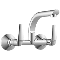 CM-2513 Sink Mixer With Swinging Spout With Connecting Legs With Wall Flange (Wall Mounted Model)