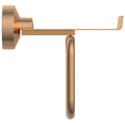 LE-RG-08 Toilet Paper Holder With Shelf (Rose Gold Finish)