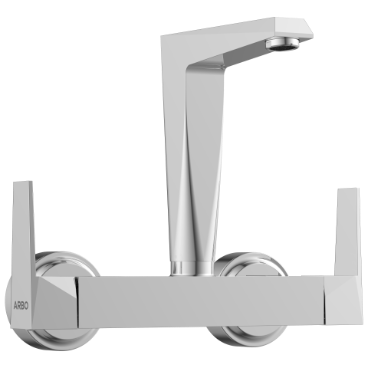 LV-2013 Sink Mixer With Swinging Spout With Connecting Legs With Wall Flange (Wall Mounted Model)