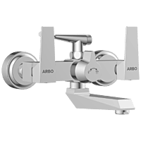 LV-2021 Wall Mixer 2 In 1 With Crutch, Connecting Legs With Wall Flange