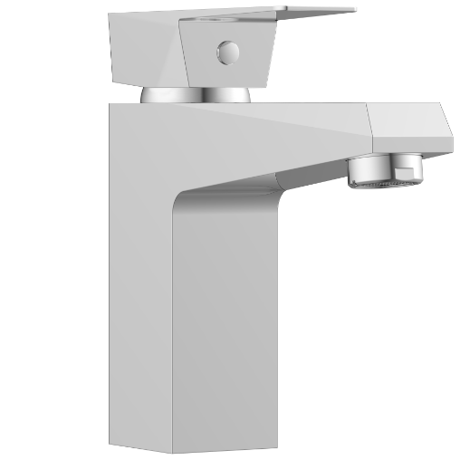 LV-2027 Single Lever Basin Mixer With Braided Hoses (Table Mounted Model)