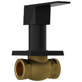 LV-MB-2024 Concealed Stop Cock 20mm Body With Upper Part Set (Matt Black)