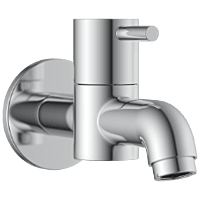LX-1303 Long Nose Bib Tap With Wall Flange