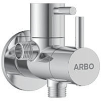 LX-1307 2 Way Angle Cock With Wall Flange