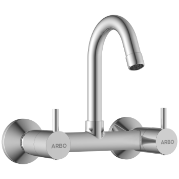 LX-1313 Sink Mixer With Swinging Spout With Connecting Legs With Wall Flange (Wall Mounted Model)