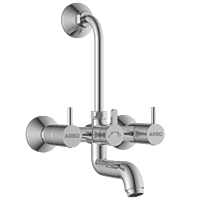 LX-1320 Wall Mixer 2 In 1 With Connecting Legs With Wall Flange