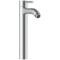 LX-1328 Single Lever Tall Basin Mixer With Braided Hoses (Table Mounted Model)
