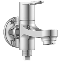 PR-2106-B 2 Way Bib Tap Dual Flow With Wall Flange