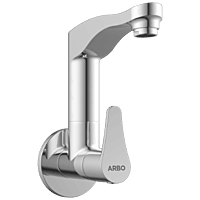 PR-2109 Sink Cock With Swinging Spout With Wall Flange (Wall Mounted Model)