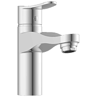 PR-2127 Single Lever Basin Mixer With Braided Hoses (Table Mounted Model)