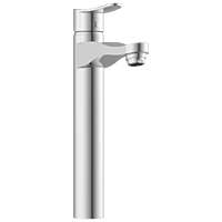 PR-2128 Single Lever Tall Basin Mixer With Braided Hoses (Table Mounted Model)