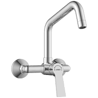 RL-4643 Single Lever Sink Mixer With Swinging Spout With Connecting Legs With Wall Flange (Wall Mounted Model)