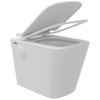 WHC-29321PP Lavish Rimless Wall Hung Closet With Soft Close Seat Cover, Hinges, Accessories Set