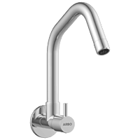 EL-1809 Sink Cock With Swinging Spout With Wall Flange (Wall Mounted Model)