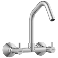 EL-1813 Sink Mixer With Swinging Spout With Connecting Legs With Wall Flange (Wall Mounted Model)