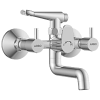EL-1821 Wall Mixer 2 In 1 With Crutch, Connecting Legs With Wall Flange