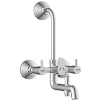 EL-1822 Wall Mixer 3 In 1 With Connecting Legs With Wall Flange