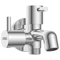 EL-1805 2 Way Bib Tap Side Handle With Wall Flange