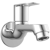 SL-2603 Long Nose Bib Tap With Wall Flange