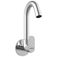SL-2608 Sink Cock With Swinging Spout With Wall Flange (Wall Mounted Model)