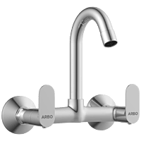 SL-2613 Sink Mixer With Swinging Spout With Connecting Legs With Wall Flange (Wall Mounted Model)