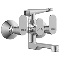 SL-2621 Wall Mixer 2 In 1 With Crutch, Connecting Legs With Wall Flange