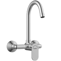 SL-2643 Single Lever Sink Mixer With Swinging Spout With Connecting Legs With Wall Flange (Wall Mounted Model)