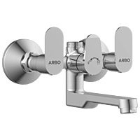 SL-2650 Wall Mixer With Connector For Hand Shower Arrangement With Connecting Legs, Wall Flange & Wall Bracket For Hand Shower