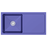 HMR-08 Drainboard Kitchen Sink 37" x 18" x 9" Inch Hand Made