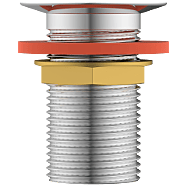 AC-02 Brass Full Thread Waste Coupling 3" Inch Height