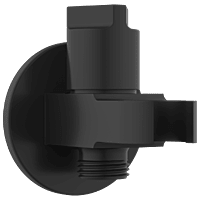 AC-MB-34 Wall Outlet With Shower Hook & Shutoff Valve (Matt Black)