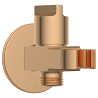 AC-RG-34 Wall Outlet With Shower Hook & Shutoff Valve (Rose Gold)