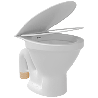 EWC-22111PP Apple EWC S Trap With Normal Close Seat Cover, Hinges, Fixing Accessories