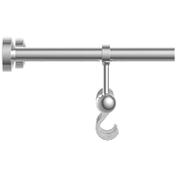 LE-01 Towel Rack With Towel Holder & Hook (Chrome Finish)