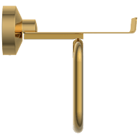 LE-GG-08 Toilet Paper Holder With Shelf (Glossy Gold Finish)
