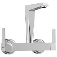 LV-2013 Sink Mixer With Swinging Spout With Connecting Legs With Wall Flange (Wall Mounted Model)