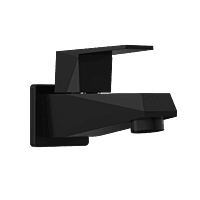 LV-MB-2003 Long Nose Bib Tap With Wall Flange (Matt Black)