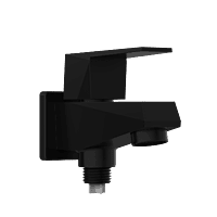 LV-MB-2006-B 2 Way Bib Tap Dual Flow With Wall Flange (Matt Black)