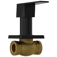 LV-MB-2023 Concealed Stop Cock 15mm Body With Upper Part Set (Matt Black)