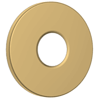 PT-GG-01 Brass Round Wall Flange (Glossy Gold)