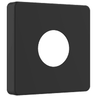 PT-MB-02 Brass Square Wall Flange (Matt Black)