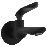 KA-MB-3103 Long Nose Bib Tap With Wall Flange (Matt Black)