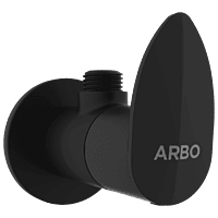 KA-MB-3104 Angle Cock With Wall Flange (Matt Black)