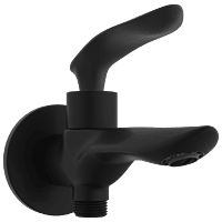 KA-MB-3106 2 Way Bib Tap With Wall Flange (Matt Black)