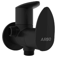 KA-MB-3107 2 Way Angle Cock With Wall Flange (Matt Black)