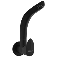 KA-MB-3108 Sink Cock With Swinging Spout With Wall Flange (Wall Mounted Model) (Matt Black)