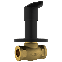 KA-MB-3123 Concealed Stop Cock 15mm Body With Upper Part Set (Matt Black)