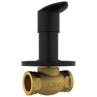 KA-MB-3124 Concealed Stop Cock 20mm Body With Upper Part Set (Matt Black)